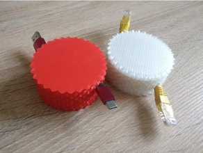 kavradı kablo makarası - supportless elektronik tutucu ethernet hdmı makara usb kablosu 3d print model - Mito3D