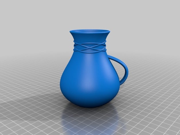 jug decor water wine 3D print model - Mito3D