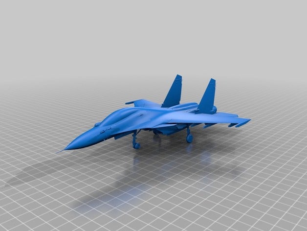 sukhoi su-30sm 3d baskı 3D print model - Mito3D