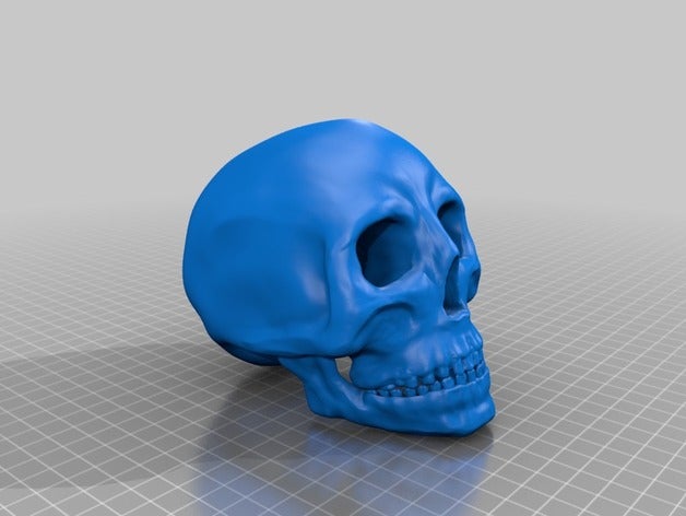 skull art human 3D print model - Mito3D