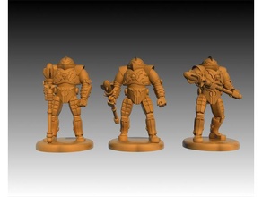 horde trooper more poses masters universe - miniature toys & games motu 3d print model - Mito3D