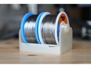 solder wire holder hand tools cable drum soldering spool 3d print model - Mito3D