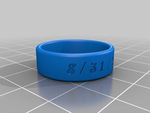 meu personalizados anel redondo edge2 anéis personalizado 3d print model - Mito3D