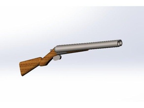 izh-58 double barrels hunting shotgun lego minifigures construction toys barrel gun stalker minifig weapon 3d print model - Mito3D