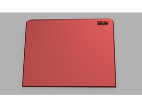amd Maus-pad 3d-drucken amd-logo computer mousepad 3d print model - Mito3D