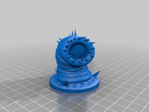 sand worm toy & game accessories dungeons dragons 3d print model - Mito3D