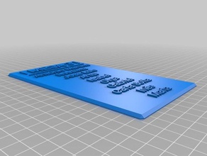 mesa 3 office personalizado 3d print model - Mito3D
