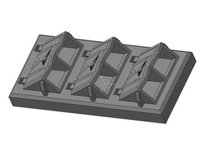 bfg imperial hangar launch bay module vehicles battlefleet gothic launchbay 3d print model - Mito3D