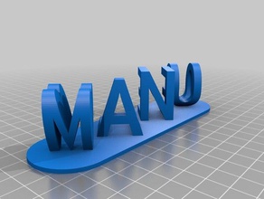 manu leo v1 signs & logos customized 3d print model - Mito3D