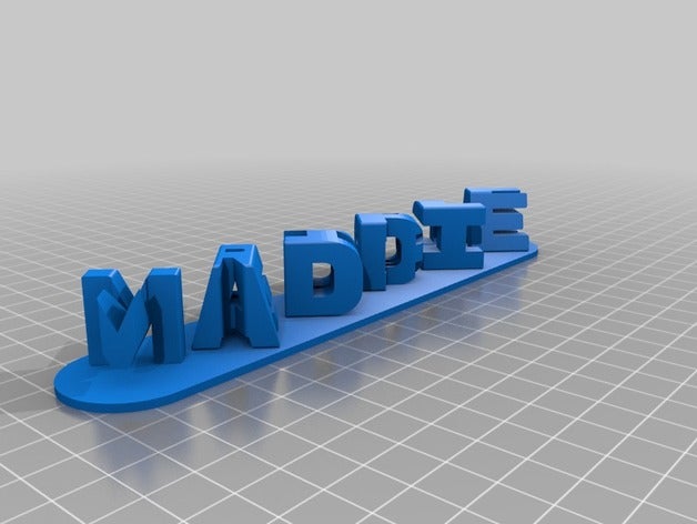 meine angepasste triple-Buchstaben-Blöcke ambigram Schilder & logos kundengebundene 3D print model - Mito3D