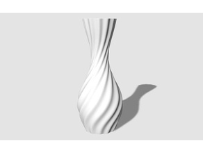 swirly watertight vase decor spiral mode printing 3d print model - Mito3D
