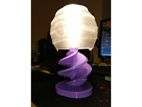 lampe chevet - lâmpada de cabeceira A impressão 3d abat jour ampola o quarto chambre diy e14 eclairage luz relâmpago dispositivos lumiere luminária 3d print model - Mito3D