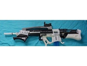 nerf tactical riser sport & outdoors chimera blaster 3d print model - Mito3D