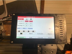 remixé 5 pouces paneldue écran tactile de cas flexi montures L'imprimante 3d pièces en duo duetwifi wifi hypercube l'évolution l'imprimante panneau lcd cause 3d print model - Mito3D