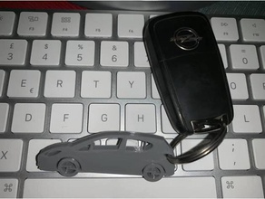 opel corsa e keychain keychains vauxhall 3d print model - Mito3D