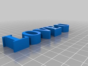love u 3d printing 3d print model - Mito3D