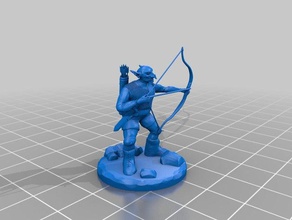 d&d miniature goblin archer ii toy & game accessories 3d print model - Mito3D
