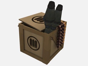 tf2 prop gran ammobox props caja de munición juego team fortress 2 3d print model - Mito3D