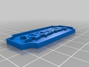 arissa Typenschild Dekor kundengebundene 3d print model - Mito3D