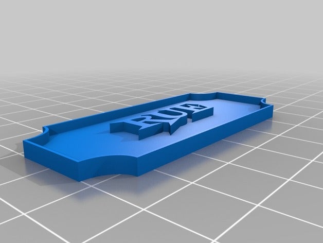 rue de la plaque signalétique décor personnalisé 3D print model - Mito3D