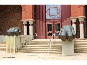 penn state nittany lion paws sculptures claws psu 3d printing club 3d print model - Mito3D