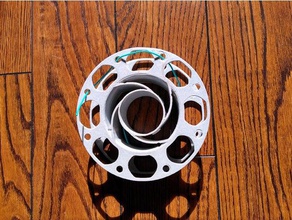 leftover filament spool 3d printing bobina filamento bobine light poids legere 3d print model - Mito3D