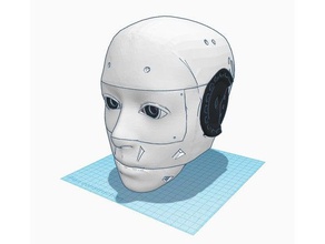 inmoov-custom-assemblage à tête v2 L'impression 3d 3d print model - Mito3D