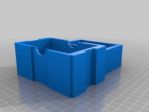 recipiente de múltiplos propósitos A impressão 3d ângulo bin a caixa caso caixão no peito caixote dado bandeja futuro presente titular pacote selo tronco 3d print model - Mito3D