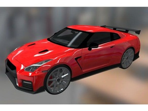 nissan gt-r i veicoli auto gara 3d print model - Mito3D