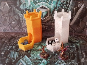 warhammer pègre - dice tower 01 jeux dés la tour nightvault shadespire mondes souterrains 3d print model - Mito3D