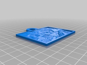 keychain 2d art customized 3d print model - Mito3D