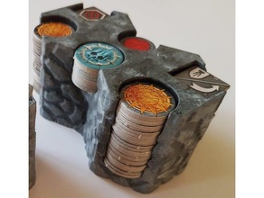 warhammer mondes souterrains de stockage pierre hexagonale 4 jeux nightvault shadespire 3d print model - Mito3D