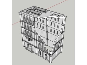 adeptus titanicus Gebäude nicht1 - beschädigt Spiele epic epic40k horus heresy der Miniatur warhammer 40k 3d print model - Mito3D