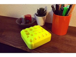 pencil holder organization desk organizer cup 3d print model - Mito3D