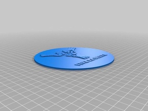 delta-printer lovers logo coins & badges 3d print model - Mito3D