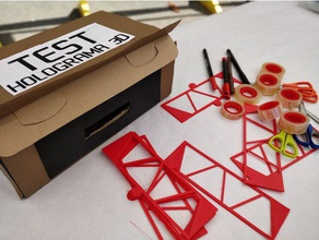 holograma 3d plantilla jouets de construction 3d print model - Mito3D