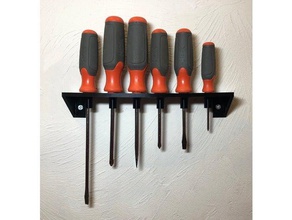screwdriver holder tool holders & boxes screwdriver screwdriver holder screwdriver rack 3d print model - Mito3D