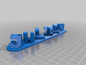 julia alicia irene signos y logotipos personalizado 3d print model - Mito3D