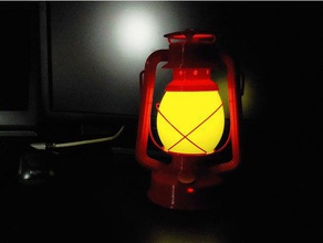 kerosene lantern led mood light household 3d printing isolid 3d print model - Mito3D