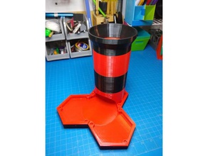 baldosas hexagonales de dados la torre los juego tablero mesa wyrmwood 3d print model - Mito3D