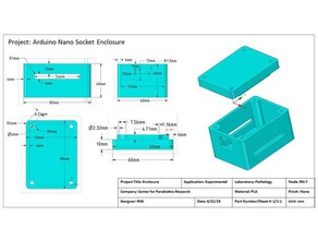 Gehäuse halten arduino-nano-Steckdose - Elektronik arduino nano 3d print model - Mito3D