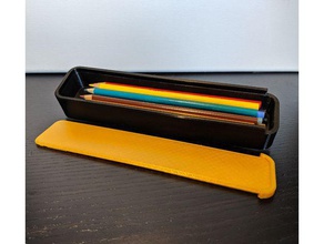 deslizamento superior estojo de lápis organização backtoschool material escolar tampa deslizante caixa 3d print model - Mito3D