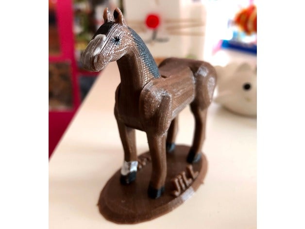 Pferd puzzle Tiere 3D print model - Mito3D