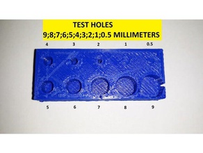 prueba rápida agujeros La impresión en 3d 3d print model - Mito3D