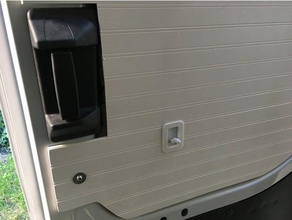 ford transit van deslice la puerta pestillo de bloqueo extensión automoción caravana el furgoneta 3d print model - Mito3D