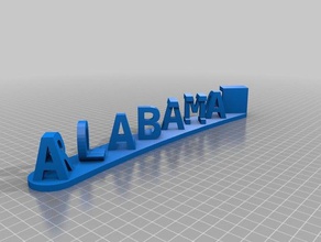 rolltide signs & logos customized 3d print model - Mito3D
