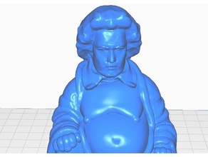 beethoven buddha famous people sculptures bust remix statue 3d print model - Mito3D