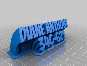 diane anthony bureau de personnalisé 3d print model - Mito3D