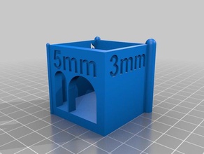 2cm wall thickness test cube 3d printing tests 3d print model - Mito3D