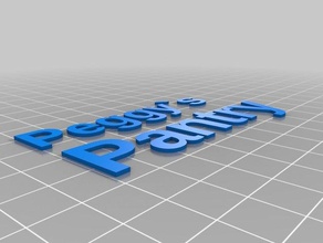 peggy's pantry sign signs & logos customized 3d print model - Mito3D